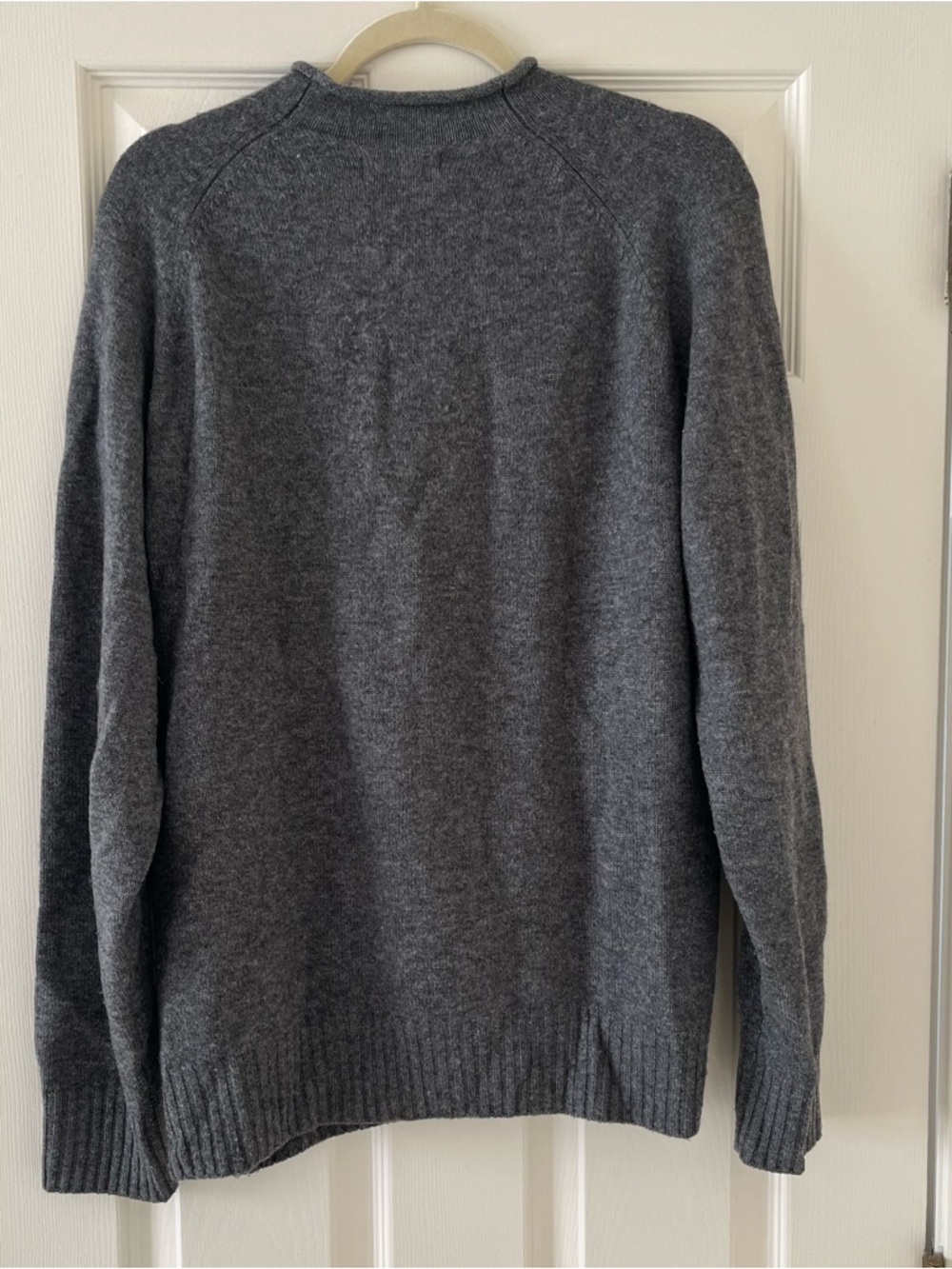 NAADAM Men's Merino Wool Cashmere Cashmino Rollneck Sweater, Granite Gray, Large - Picture 3 of 7